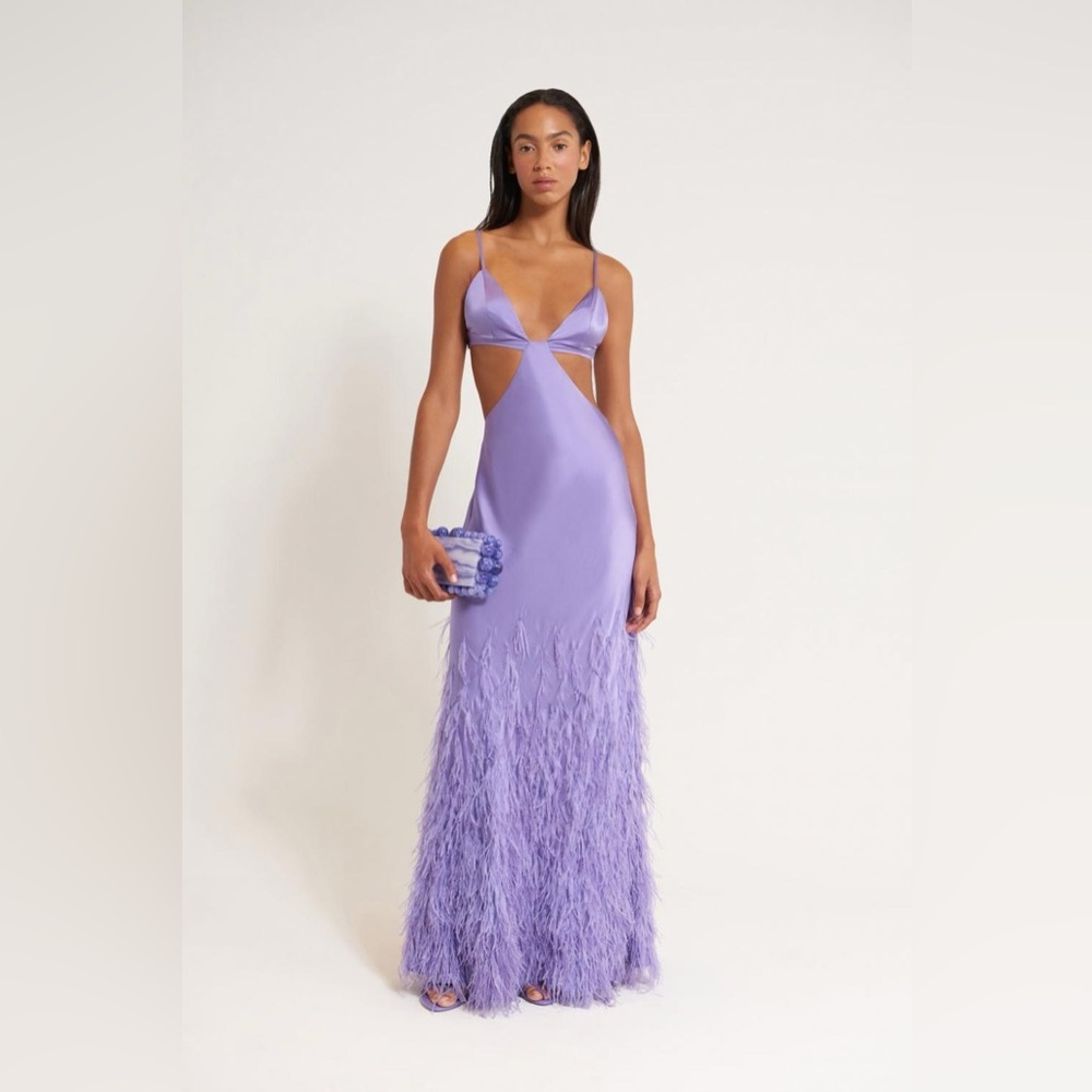 Cult Gaia Raisa Gown in Lilac Purple